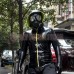 (DM521)0.4mm 100% Natural Latex Jacket Rubber Hoodies Fetish Catsuit